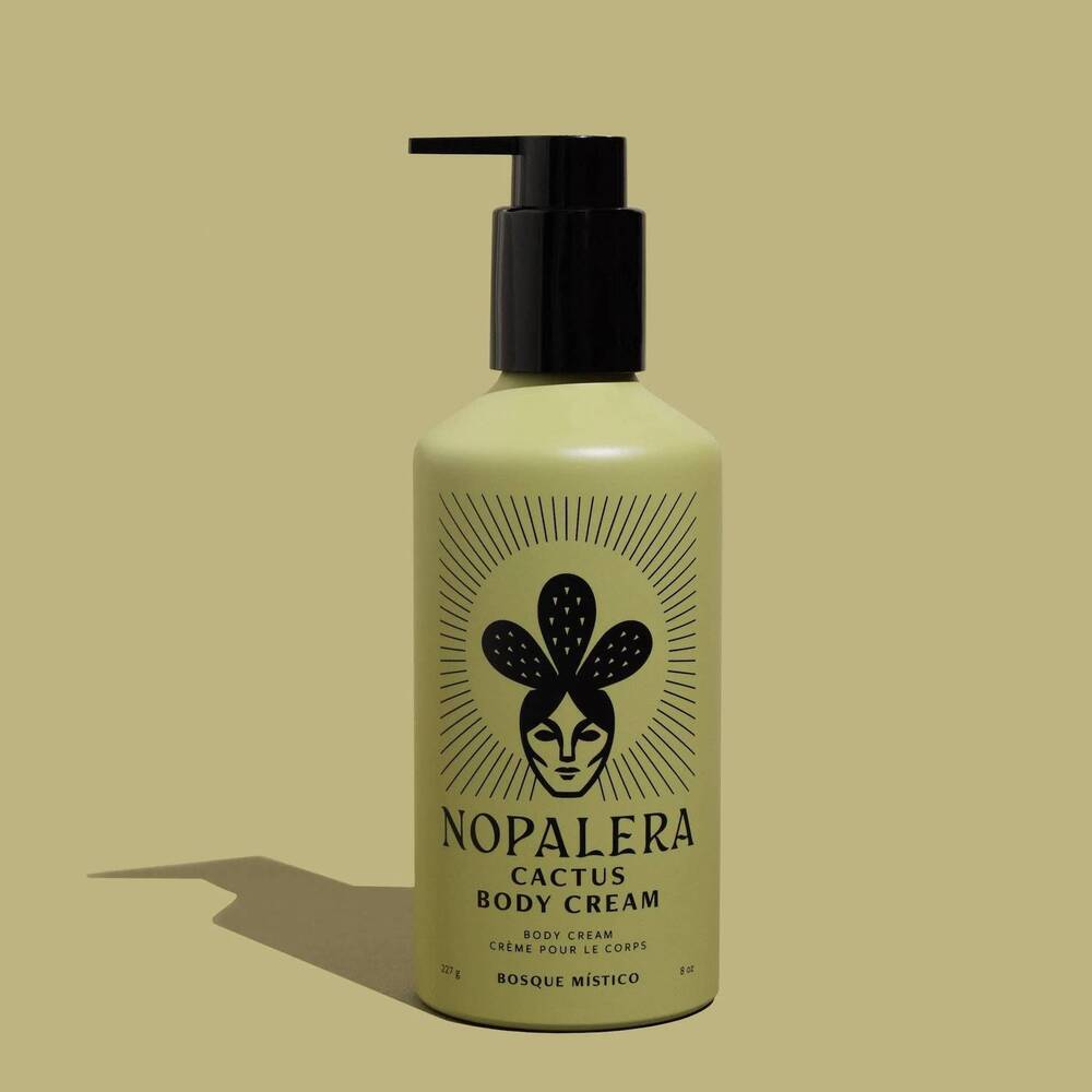 NEW NOPALERA women's bosque místico cactus body cream - 8 oz in green